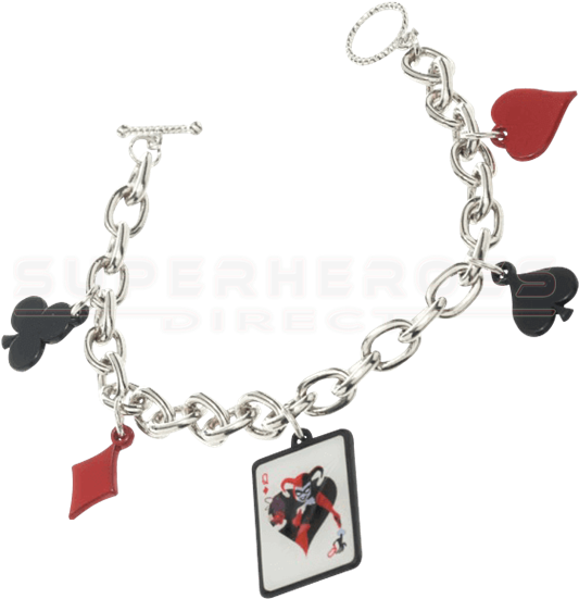 Harley Quinn Charm Bracelet - Bioworld Harley Quinn Charm Bracelet (550x550), Png Download