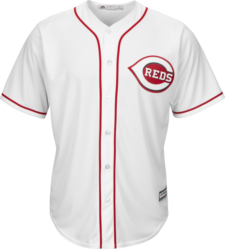 Cincinnati Reds Replica Adult Home Jersey Photo - Reds Jersey (724x800), Png Download