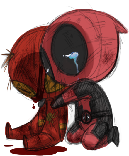 Spiderman Chibi Gif - Spideypool Chibi (500x565), Png Download