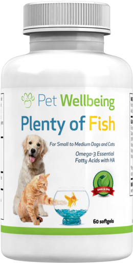 Plenty Of Fish Omega-3's For Small Dogs & Cats - Pet Wellbeing - Spark For Cats - Daily Nutritional (410x600), Png Download