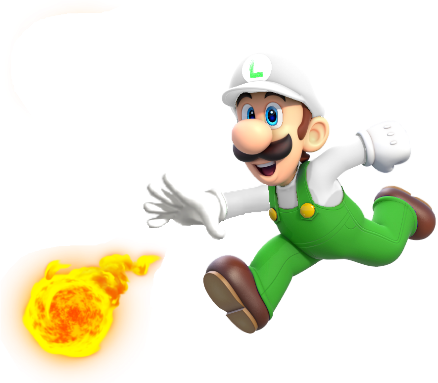 The Gallery For > Wario And Waluigi And Mario And Luigi - Super Mario 3d World Fire Luigi (940x773), Png Download