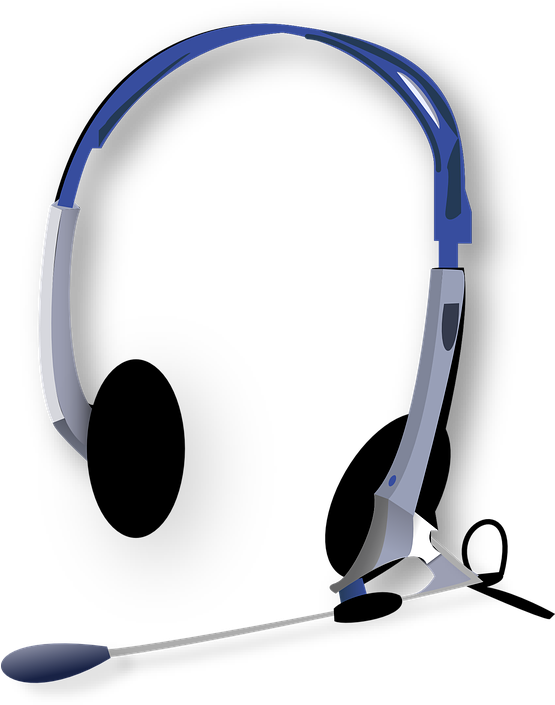 Microphone - - Headphones Clip Art (554x720), Png Download