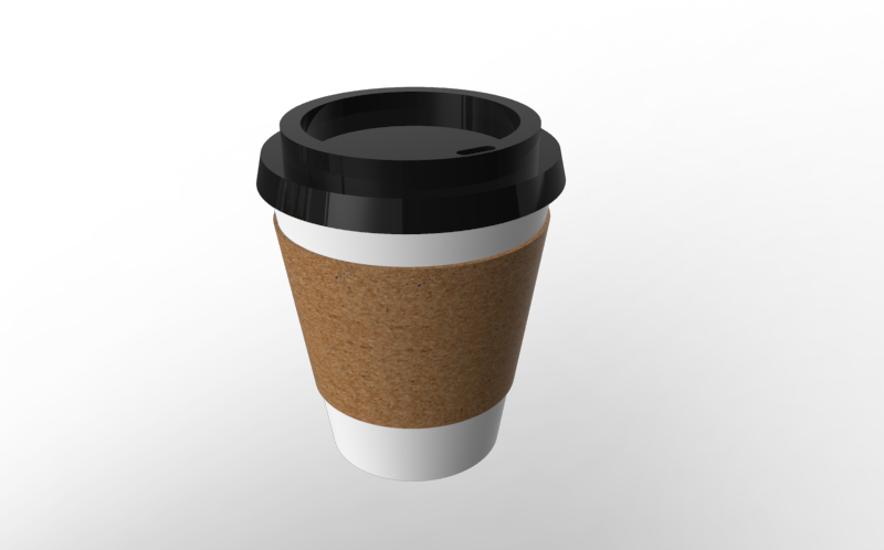 Load In 3d Viewer Uploaded By Anonymous - Coffee Cup 3d Png (800x498), Png Download