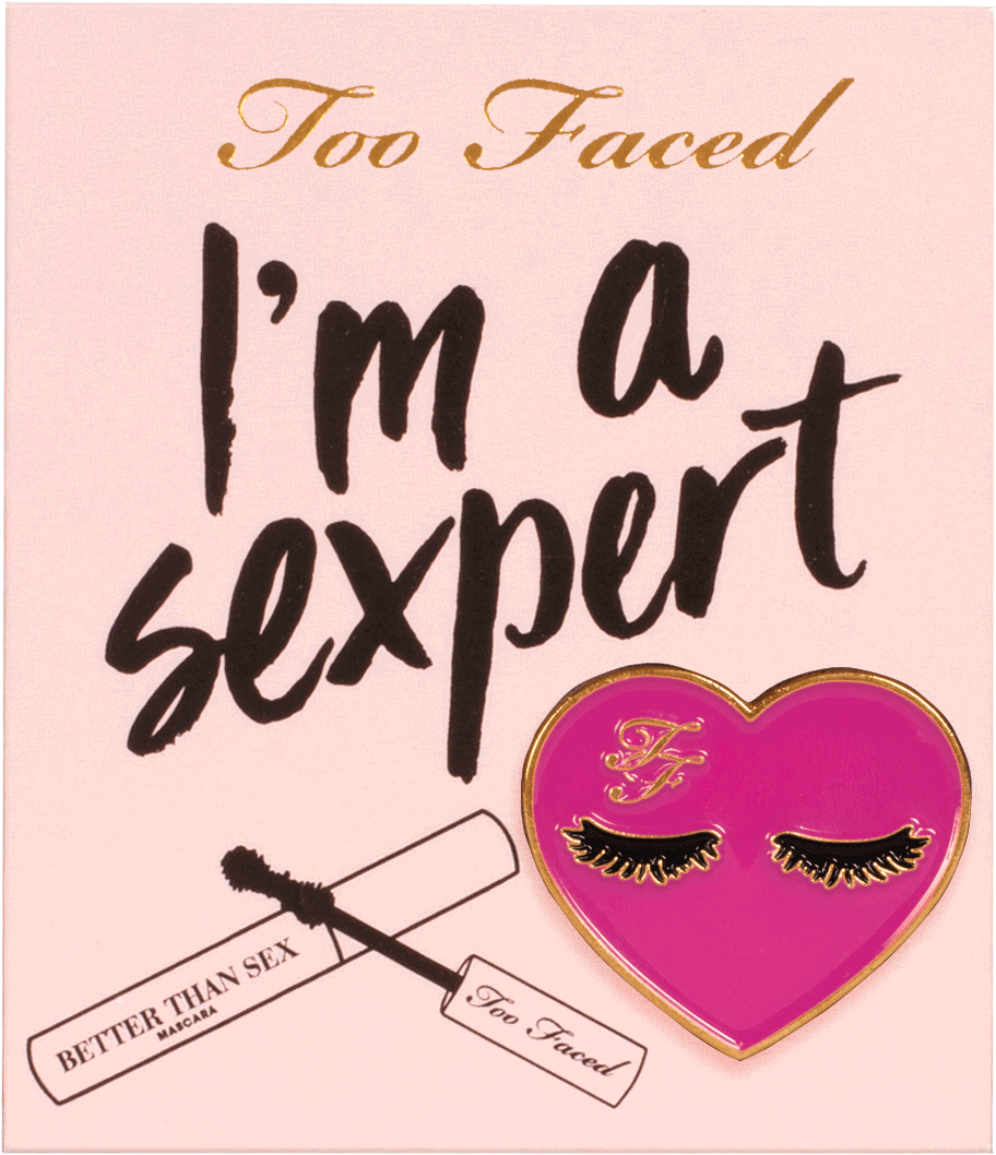 Better Than Sex Heart Pin - Too Faced (2000x1431), Png Download