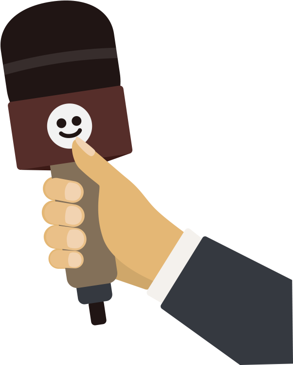 Clipart Library Barney Drawing Interview - Microfono De Periodista Png (800x800), Png Download