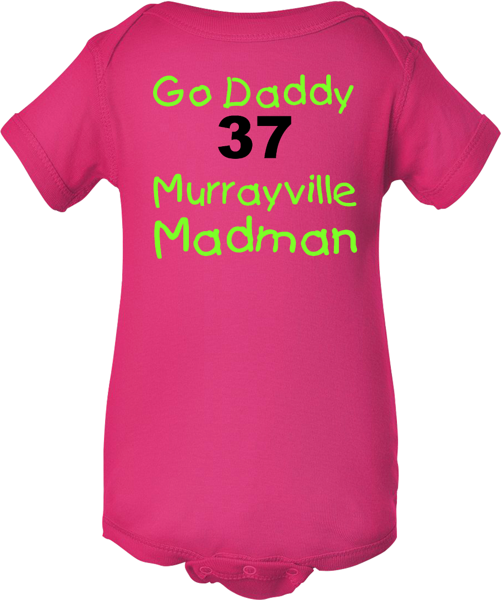 Go Daddy 37 Murrayville Madman Infant Creeper Hot Pink - Acheivement Unlocked Baby Onsie (1200x1200), Png Download
