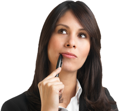 Lenika, Can You Really Make Money Online - Business Woman Thinking (580x389), Png Download
