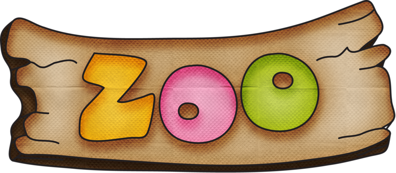 ○•‿✿⁀zoo Crazy‿✿⁀•○ - Zoo Sign Clipart (800x349), Png Download