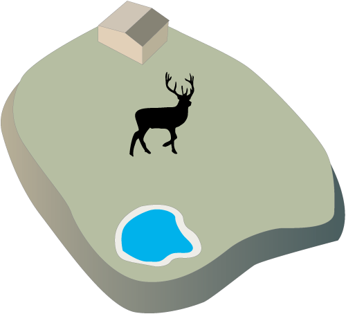 Zoo Exhibit - Reindeer Exhibit (500x454), Png Download