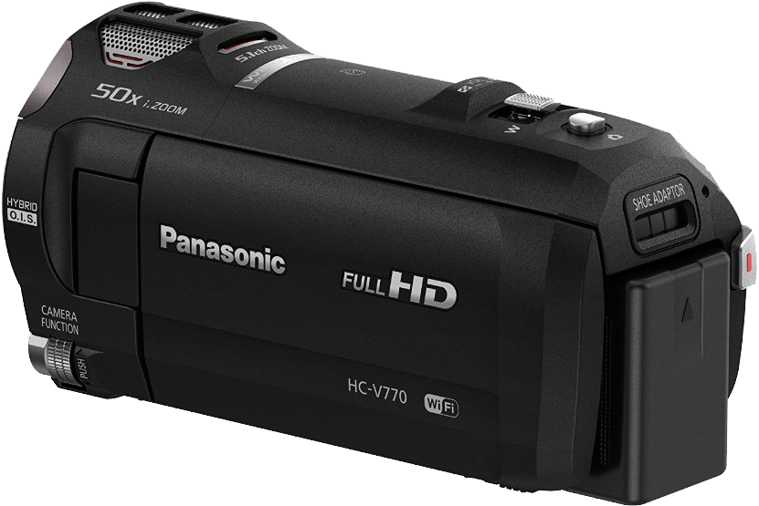 Panasonic Hc-v770 Hd Camcorder - Panasonic Hc V770 (1000x577), Png Download