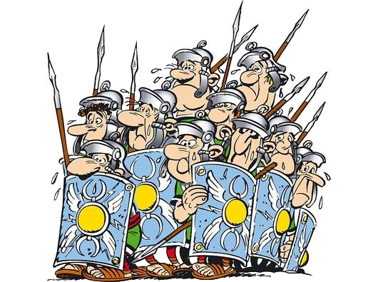 This Is A Game Of Asterix Themed Mafia For The Savage - Asterix Cartoon Romans (530x396), Png Download