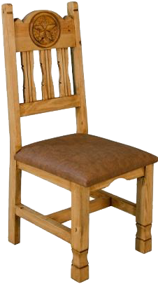 Cowboy Chair With Cushion (321x484), Png Download