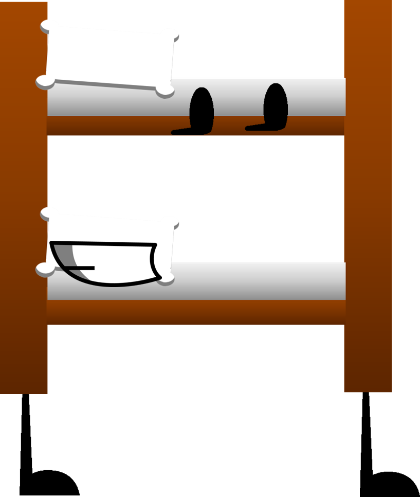 Bunk Bed Pose 1 - Object Show 1 Pose (817x966), Png Download