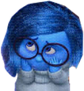 Sadness - Tears Inside Out (376x400), Png Download