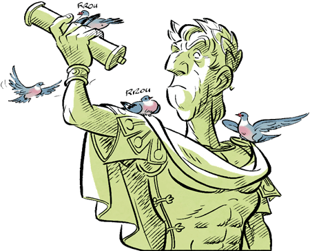 Asterix - Cartoon (456x366), Png Download