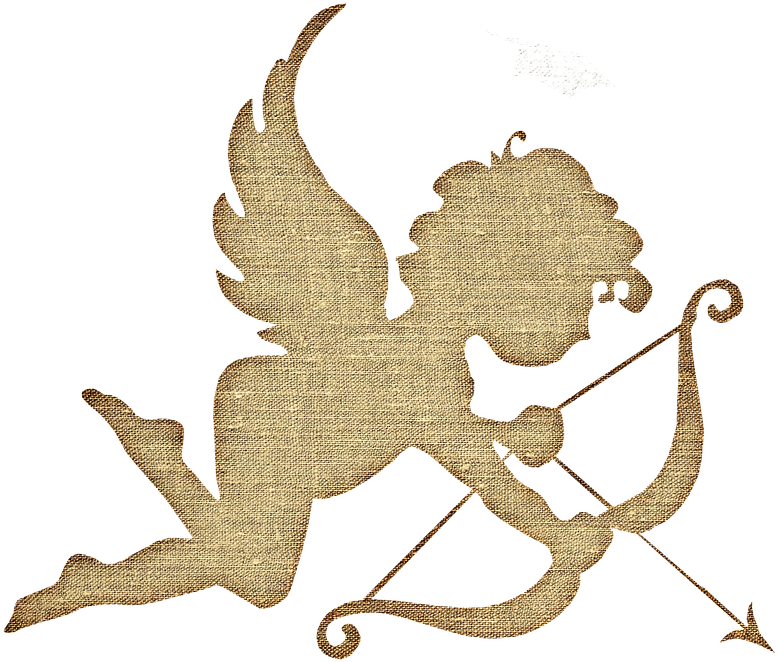 Canvas Angel Love - Gewebe-amor-valentinstag-engel 6 Untersetzer (900x720), Png Download