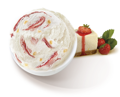 Helado De Cheesecake - Strawberry (590x590), Png Download