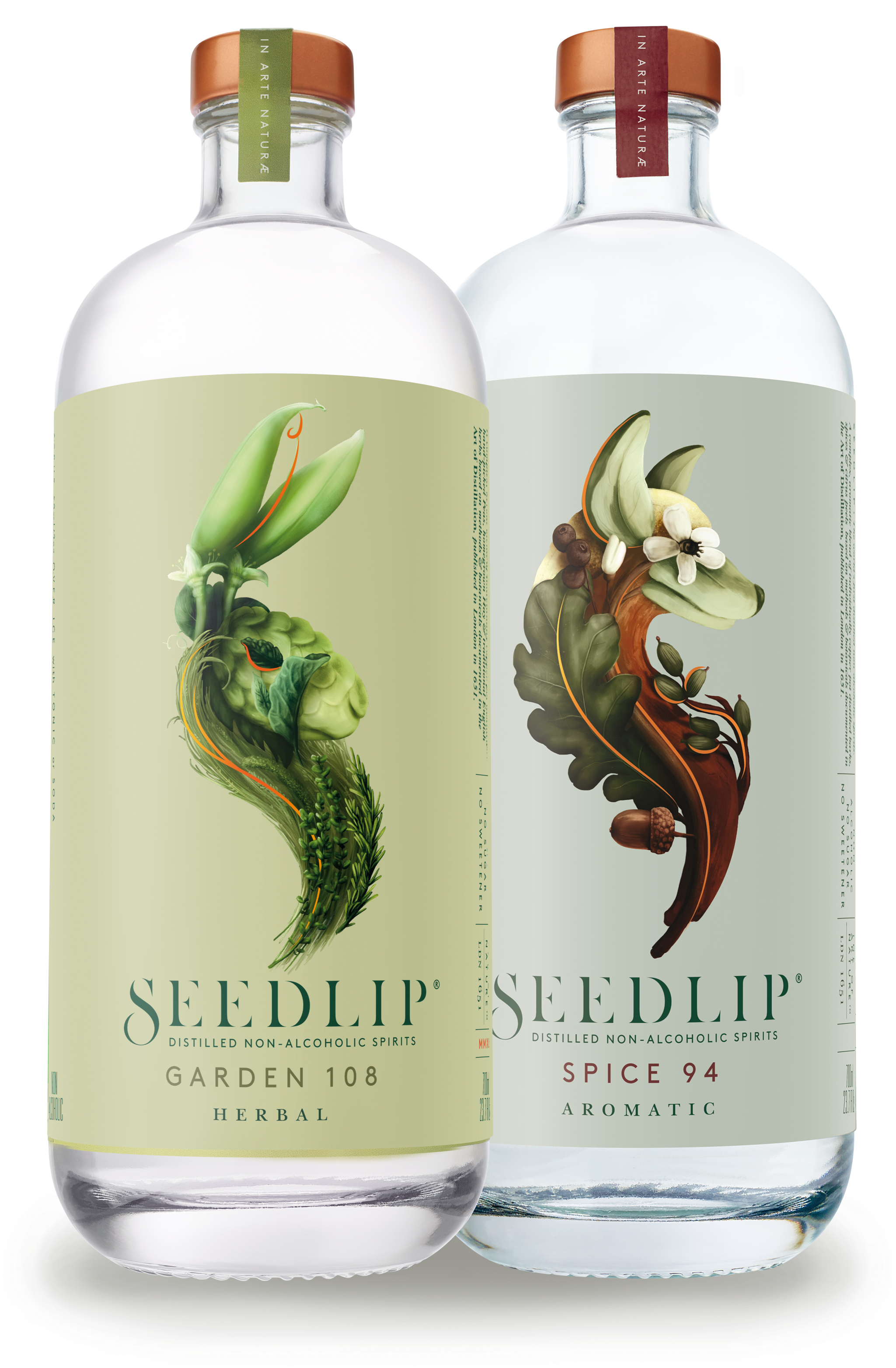 Seedlip Secures Waitrose Listing As Supermarket's Owner - Seedlip 108 Garden Gin (3189x3525), Png Download