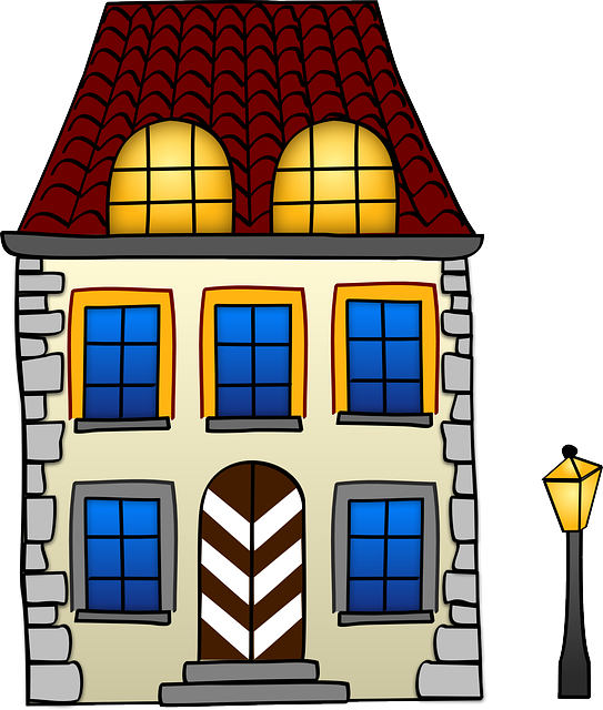 House, Home, Little, Streetlight, Building - Draw Buildings And Other Structures: A Step By Step (543x640), Png Download