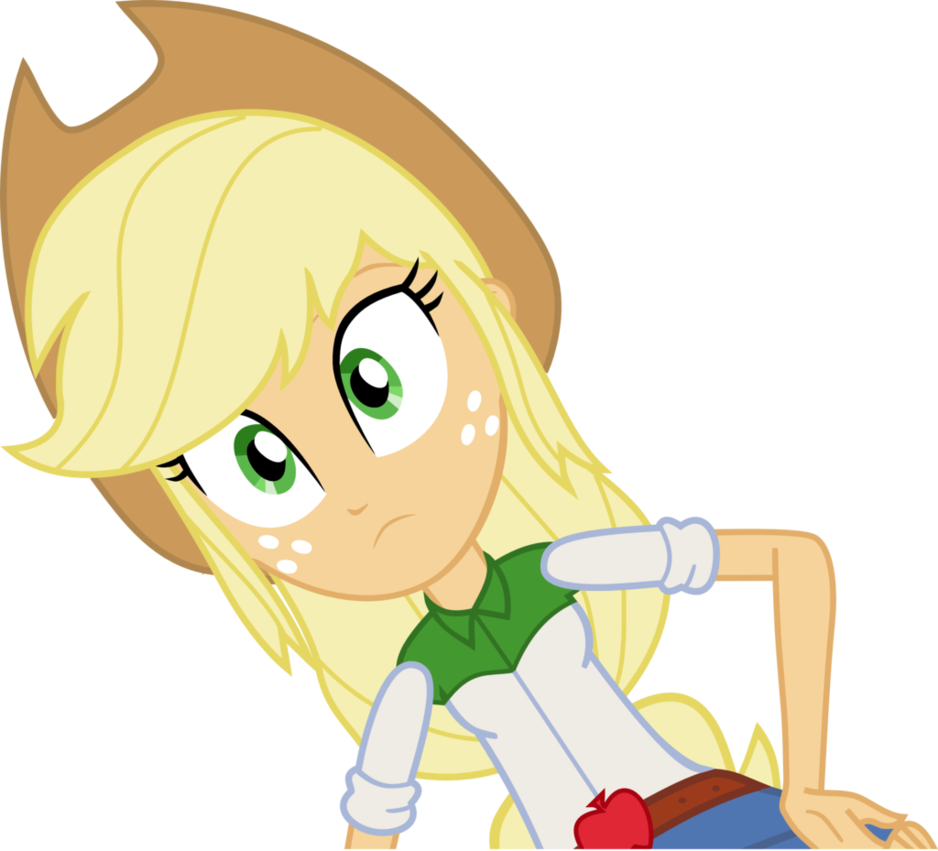 Equestria Girl Applejack Vector 1 By Darksoul46-d7xj5el - Equestria Girls 1 Applejack (938x851), Png Download