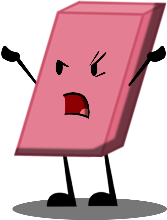 Eraser With Shadow - Bfdi Shadow (724x910), Png Download