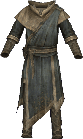 The Fabric I Made The Tunic And Tartan Out Of Cotton - Skyrim Apprentice Mage Robes (368x598), Png Download