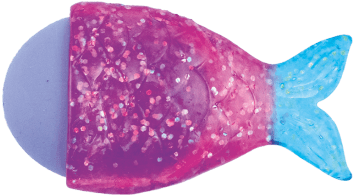 Picture Of Mermaid Glitter 3d Eraser - Eraser Mermaid (550x550), Png Download