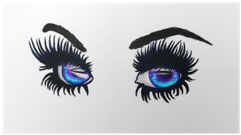 Green Eyes And Lashes (400x400), Png Download