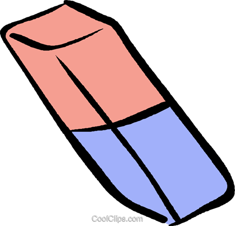 Eraser Royalty Free Vector Clip Art Illustration - Eraser Clipart Png (480x461), Png Download