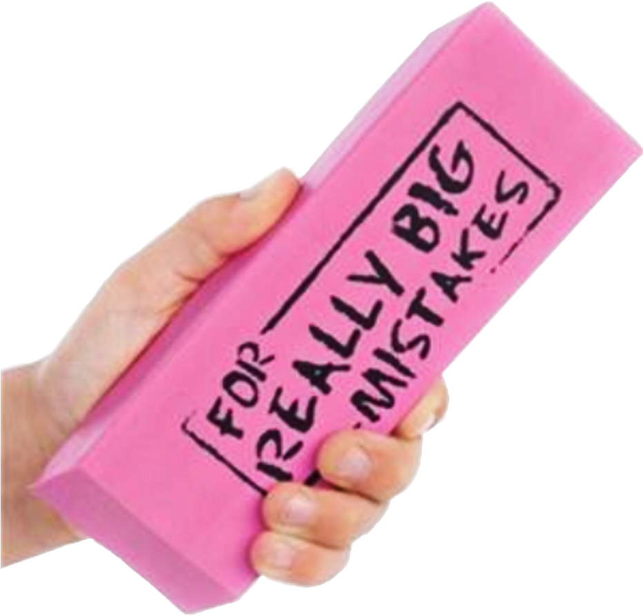 Ftestickers Rubber Eraser Meme Mistakes Reallybigmistak (1024x1024), Png Download
