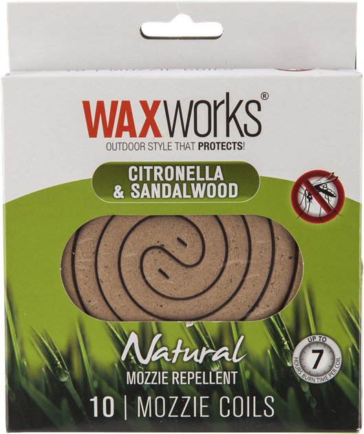 Citronella & Sandalwood Incense Coil 10pack - Waxworks Citronella Candle Tea Light 30pk (480x480), Png Download