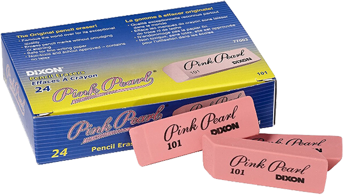 Dixonâ® Pink Pearl Eraser 24\box - Carton (850x850), Png Download