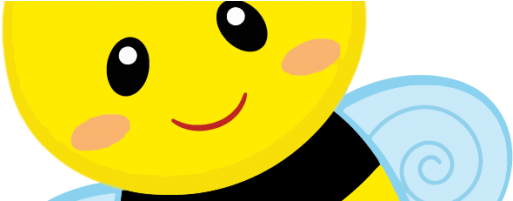 Cute Small Bee Vector - Clip Art (600x200), Png Download