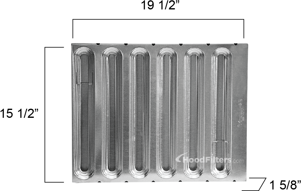 16" X 20" X 2" Kason® Trapper® 7003001620 Heavy Duty - Galvanization (994x643), Png Download