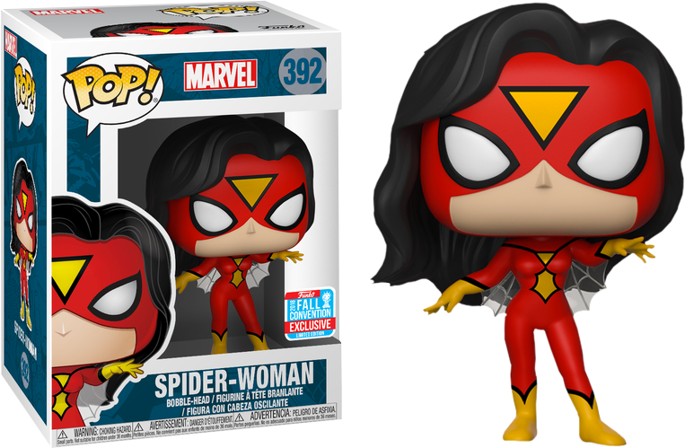 Spider-man - Spider Woman Funko Pop Nycc (763x499), Png Download