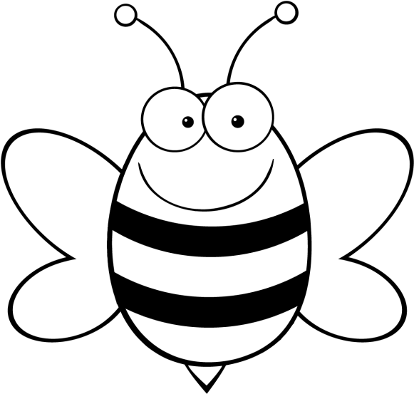 Cartoon Bee Vector - Bumble Bee Cartoon (600x600), Png Download