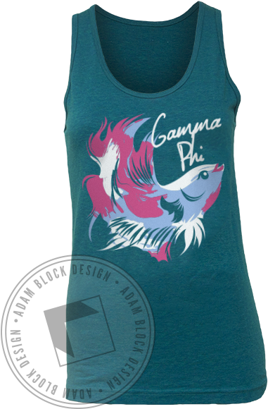 Gamma Phi Beta Fish Tank - Dr Seuss Sorority Shirt (464x585), Png Download