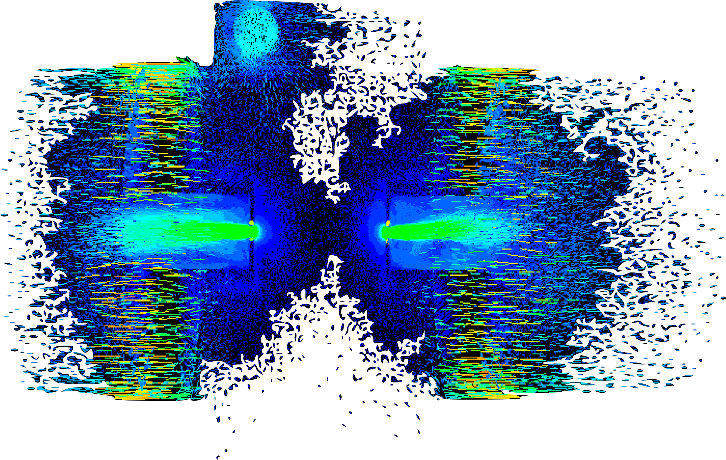 Pressure Distribution Simulation For Laser-plasma Interaction (2643x1595), Png Download