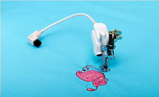 Baby Lock Embroidery Foot With Led Pointer - Babylock Embroidery Foot W+ (650x650), Png Download