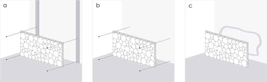 1) Fix The Panel To A Frame Made Of Wooden Battens - Architecture (854x263), Png Download