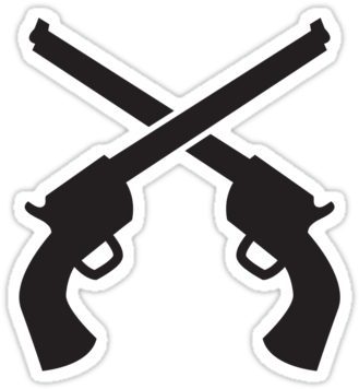 Dandelion's Symbol - Guns Crossing Clip Art (375x360), Png Download
