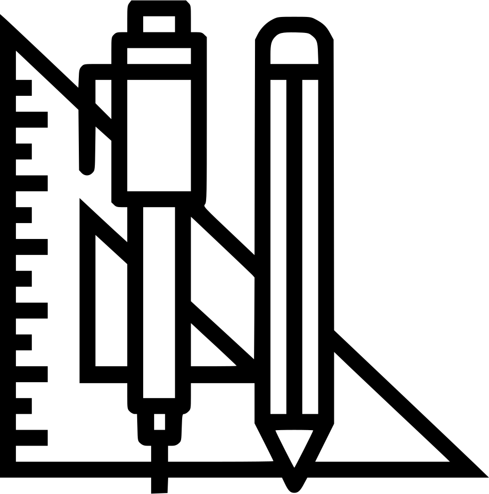 Pen Pencil Angle Degree Measure Draw Write Mathematics - Drawing (980x990), Png Download