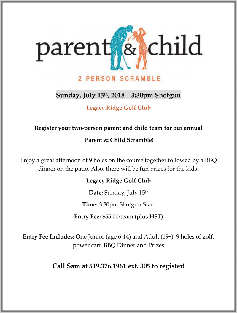 Parent Child 2 Person Scramble July - Mackenzie Richmond Hill Hospital (799x1055), Png Download