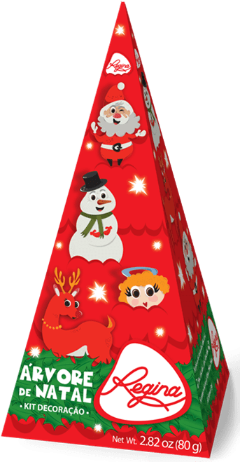 Arvore De Natal Regina - Cartoon (351x668), Png Download