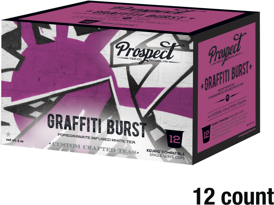 Product Type Two Rivers Coffee Direct- Your B2b Destination - Prospect Tea Co Prospect Tea Graffiti Burst Single-cup (1024x892), Png Download
