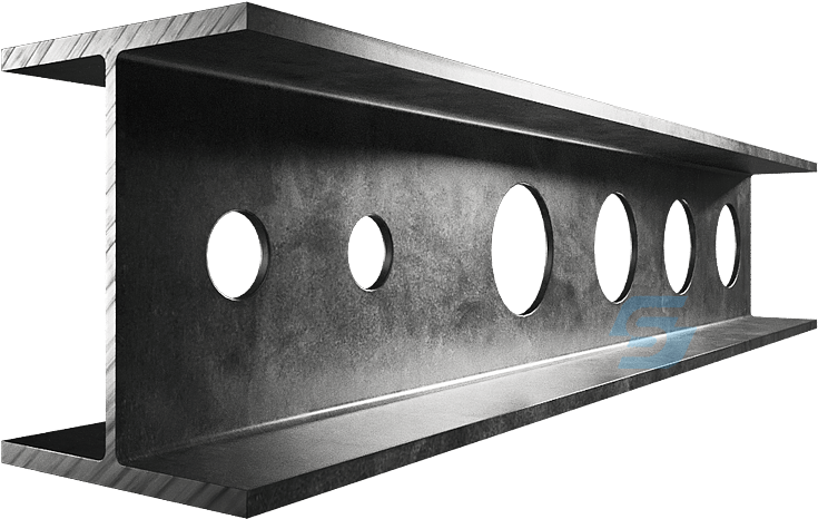 Holes Are Drilled In The Web Of The Beam To Enable - Beam With Web Opening (800x576), Png Download