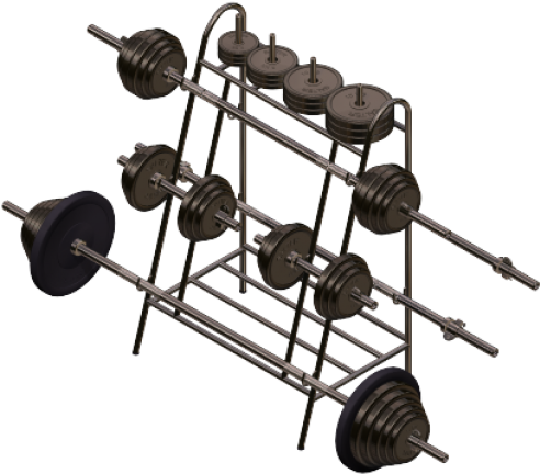 Weight Rack 3ds Max Model - Autodesk 3ds Max (645x645), Png Download