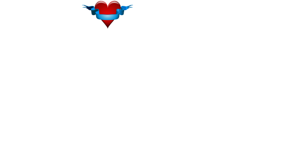 How To Set Use Heart W Ribbon Clipart (600x296), Png Download