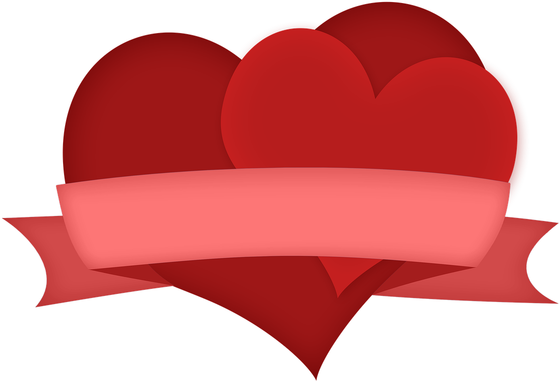 Heart,red Heart,tied Up Pentlí,tied Up With A Ribbon,red - Valentine's Day (1280x1280), Png Download