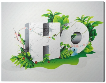 Cuadro En Lienzo Vector Natural Letras 3d • Pixers® - Summer (400x400), Png Download